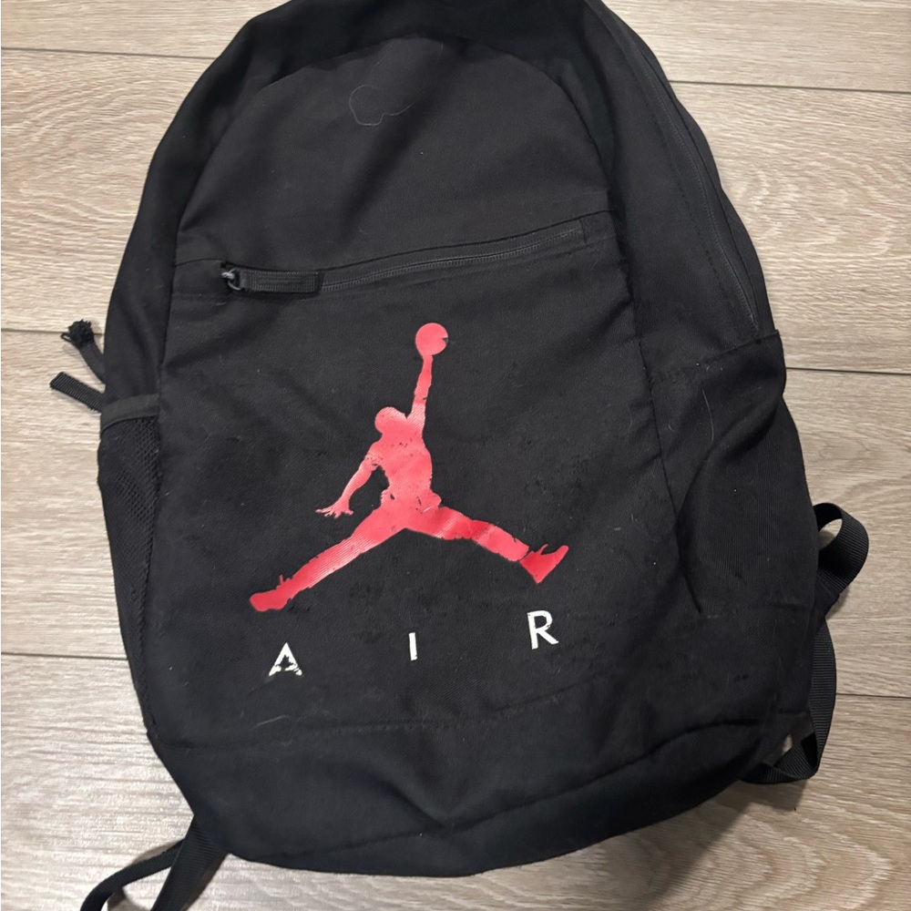 Jordan black and red bag